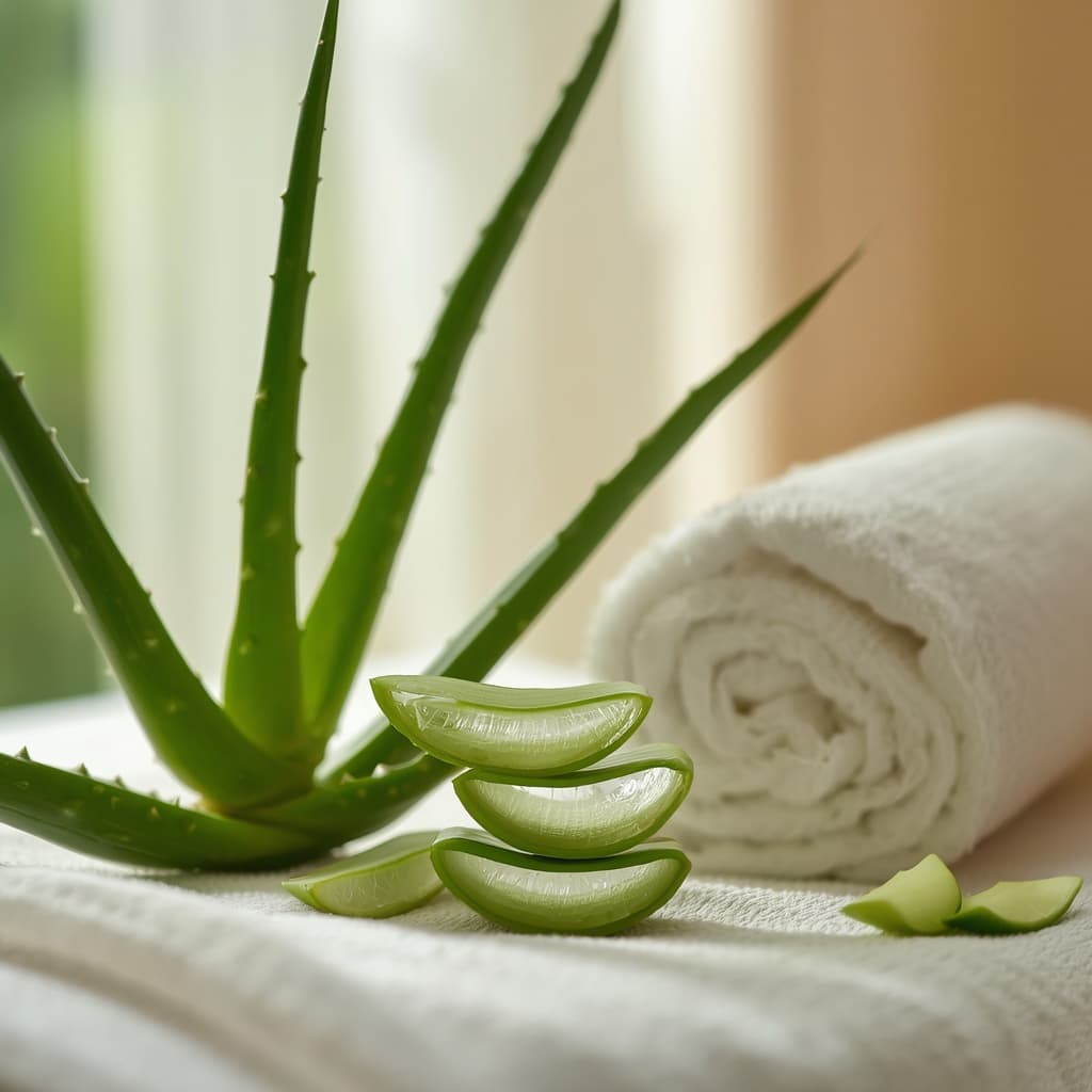 Aloe vera massage