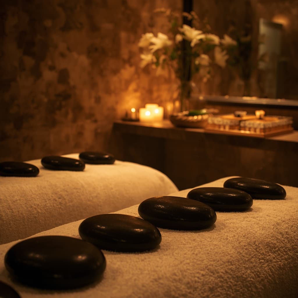 Hot stone massage therapy